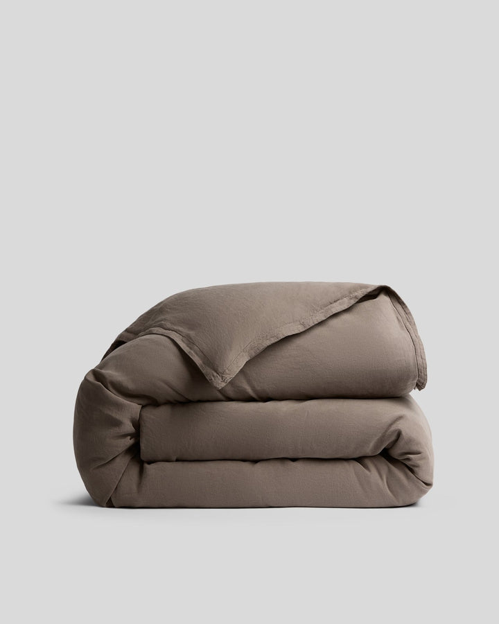 Linen Tencel Duvet Cover (Warm Grey)